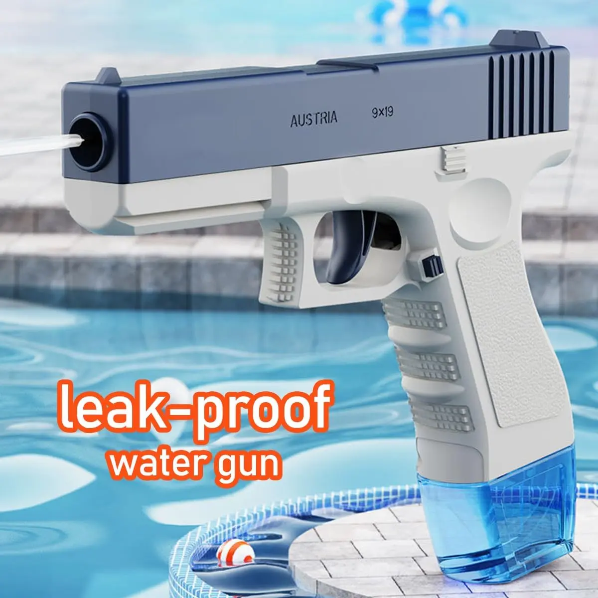 Electric Water Gun Automatic Squirt Toy Powerful Water Blaster Pistols Children Toys LED Light Pistol Summer Swimming Pool Party