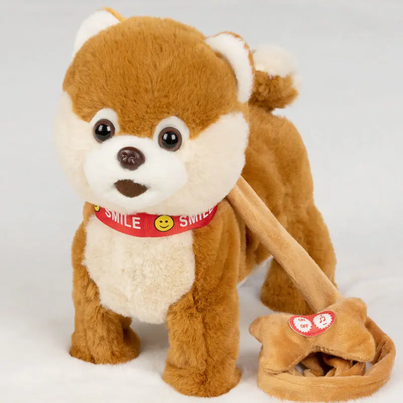 Robot Dog Toy Sound Control Interactive Animal Electronic Plush Puppy Cute Sing Song Talk Speak Pet Music Leash Teddy USB Charge