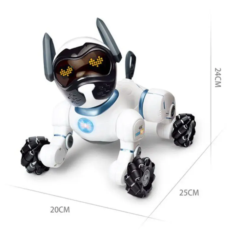 Smart RC Dog Programmable Robots Puppy Electronic Remote Control Animal Sing Song Dance USB Chargeable Electric Pet Kids Gift