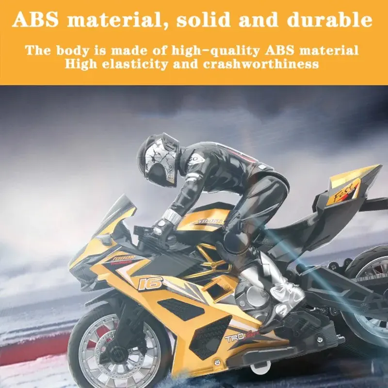 Remote Control Stunt Motorbike 360° Rotation Drift RC Car Model High Speed USB Charge Climbing Racing RC Motorcycle Toy for Kids