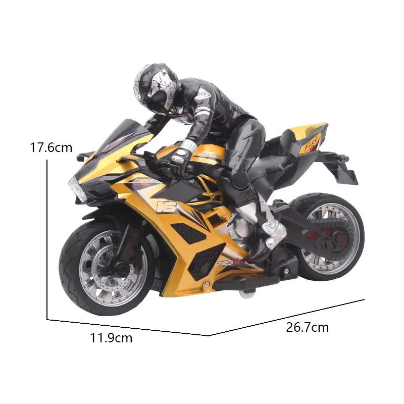 Remote Control Stunt Motorbike 360° Rotation Drift RC Car Model High Speed USB Charge Climbing Racing RC Motorcycle Toy for Kids