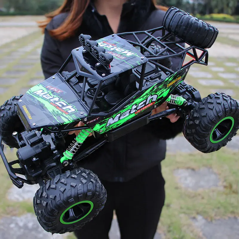 RC Racing Car 4WD Rock Crawler Radio Remote Control Car 2.4G Double Motors High Speed Vehicle Model Climbing Off-Road Buggy Toy