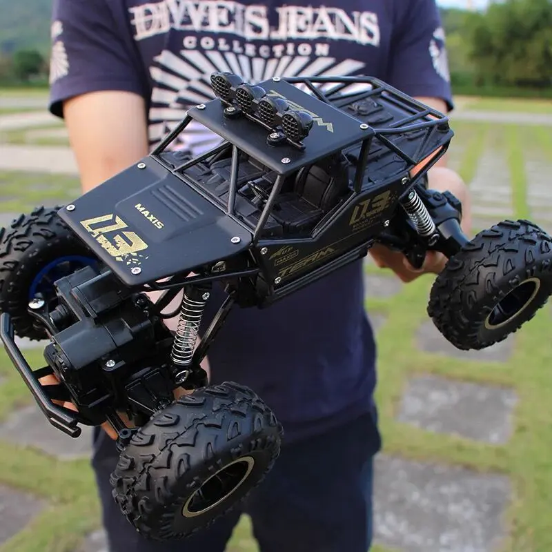 RC Racing Car 4WD Rock Crawler Radio Remote Control Car 2.4G Double Motors High Speed Vehicle Model Climbing Off-Road Buggy Toy