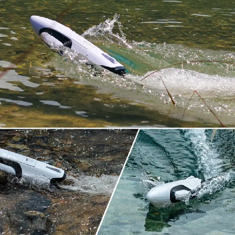 35CM RC Boat S2 double vortex jet high-speed Remote Control speedboat 30km/h RC Ship LED Light capsize reset water RC Yach toy