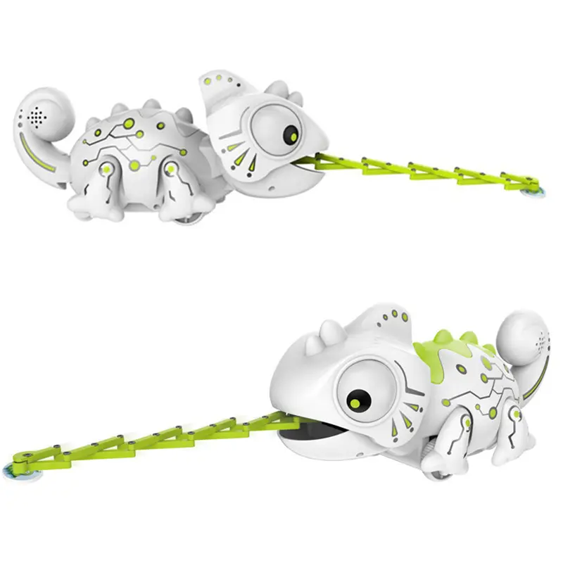 RC Cabrite Intelligent Robot Animal Remot Control Chameleon Walk Eat Electronic Lizard Pets Electric Toys Kids Birthday Gift