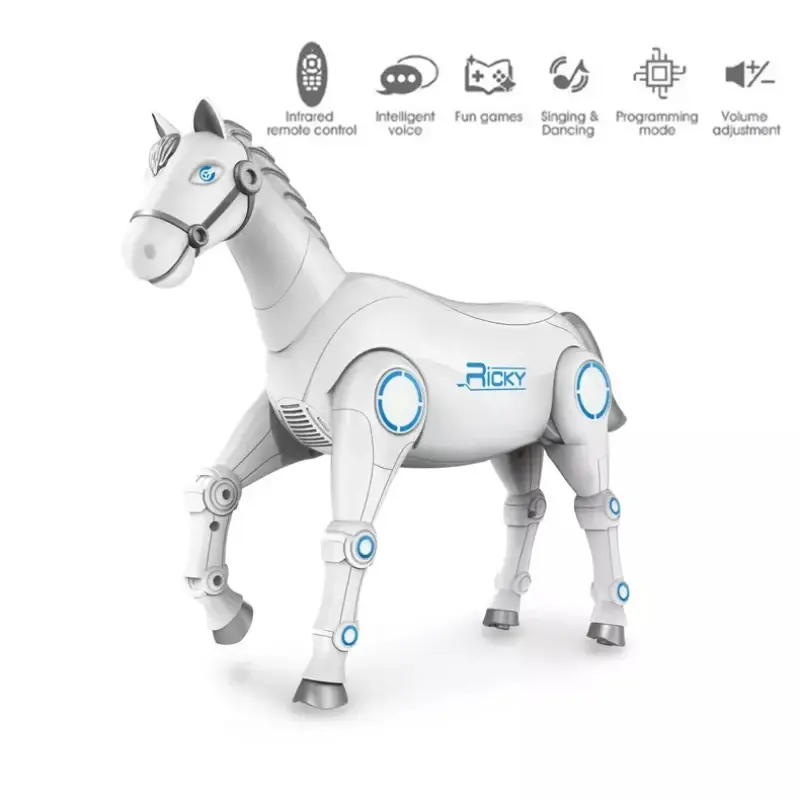 RC Smart Robot Horse Interactive Remote Control Animal Sing Dance Pet Electronic Music Toys