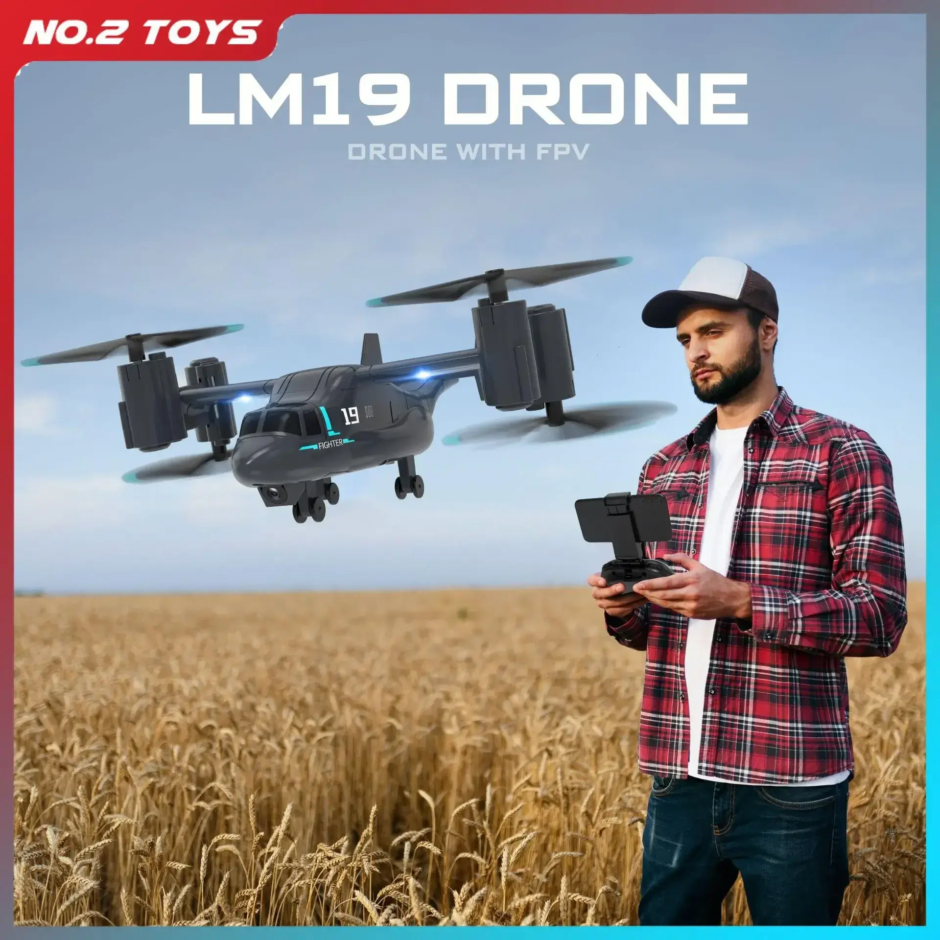 Remote Control Helicopter Brushless Motor RC Drone Fighter Uav Land Air Mode Electronic Rc Aircraft Kids RC Plane Toys Gift