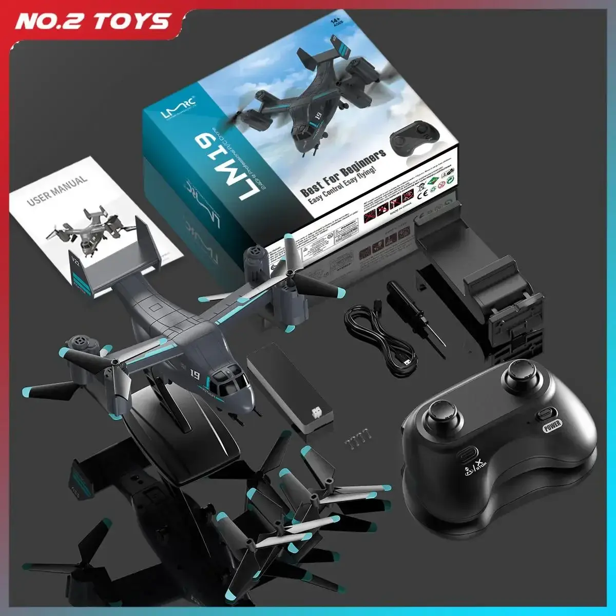 Remote Control Helicopter Brushless Motor RC Drone Fighter Uav Land Air Mode Electronic Rc Aircraft Kids RC Plane Toys Gift
