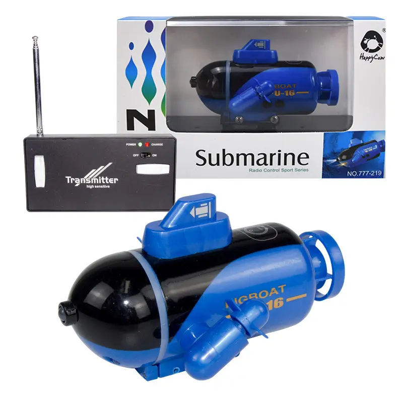 Mini RC Submarine Wireless Remote Control Boat High Speed USB Chargeable Electronic Navigation Model Toys For Kids Birthday Gift