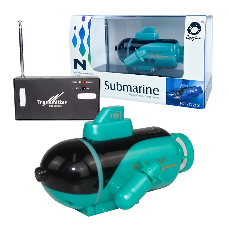 Mini RC Submarine Wireless Remote Control Boat High Speed USB Chargeable Electronic Navigation Model Toys For Kids Birthday Gift