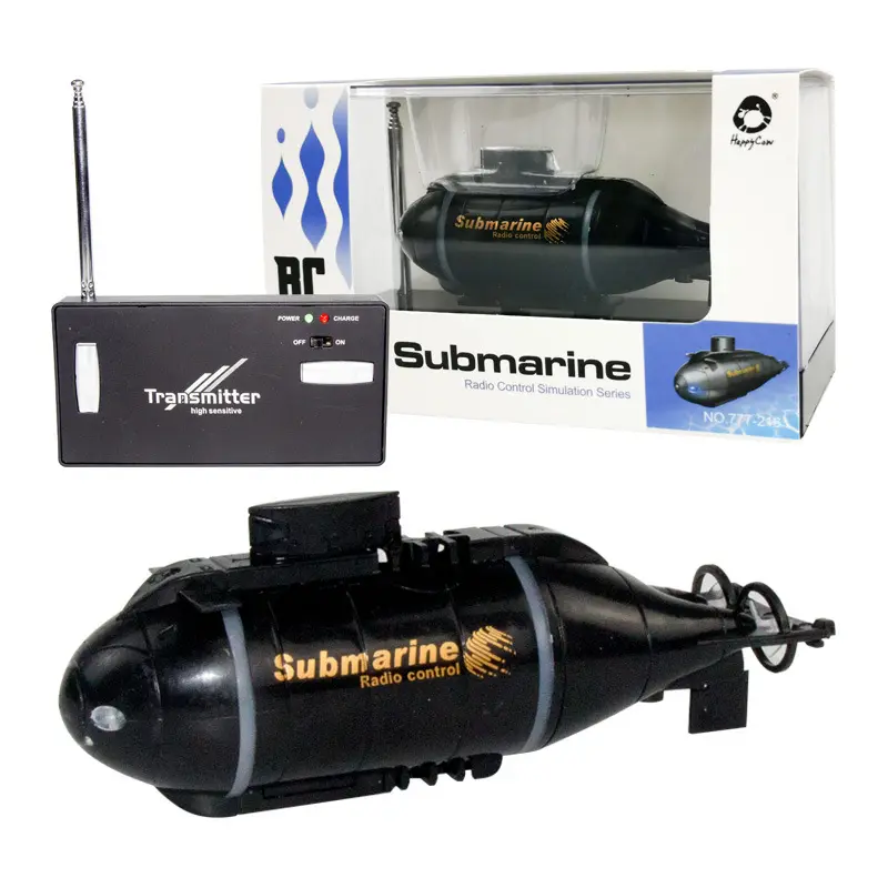 Mini RC Submarine Wireless Remote Control Boat High Speed USB Chargeable Electronic Navigation Model Toys For Kids Birthday Gift