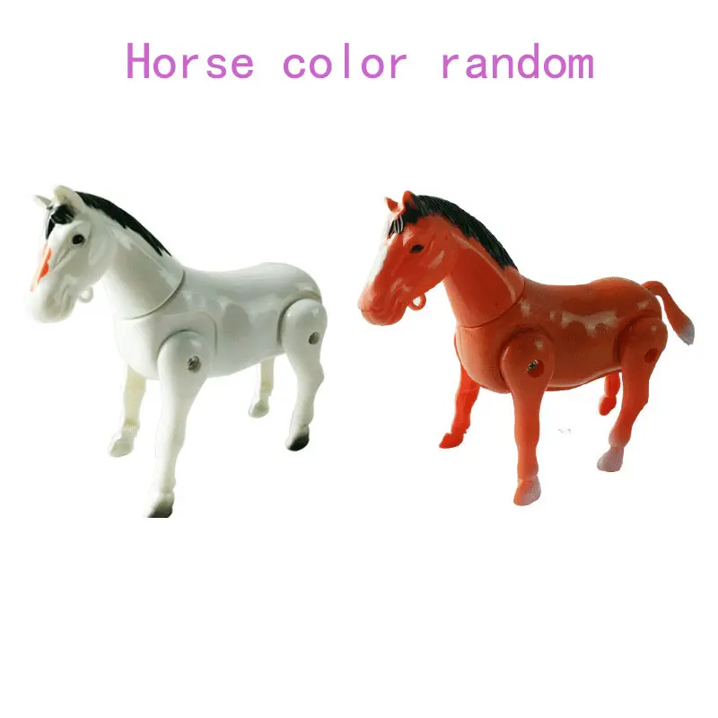 Robot Horse Toy Electronic Pony Pet Pulling Carriage Around Running Walking Electric Horse Toys For Kid Gifts Color Random