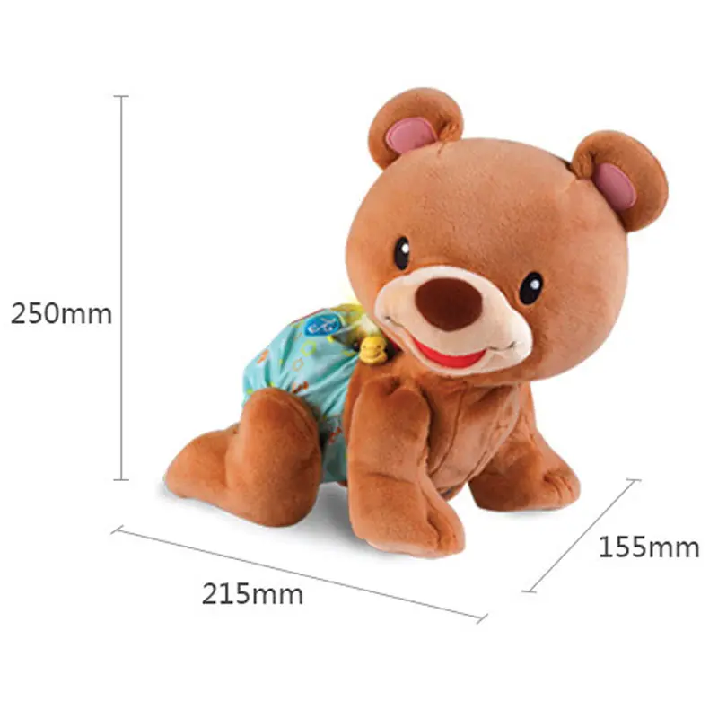 Baby Crawling Learning Bear Toys Sing Songs Electronic Pet Toddlers Climb Montessori Music Toy For Infants Kid Early Education