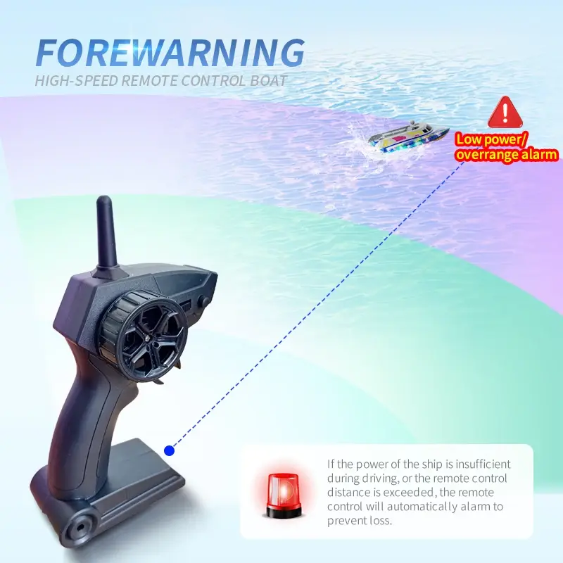 25CM RC Boat with LED LightRemote Control Racing ship 15km/h High Speed gesture control Electric RC speedboat Toys USB Charge