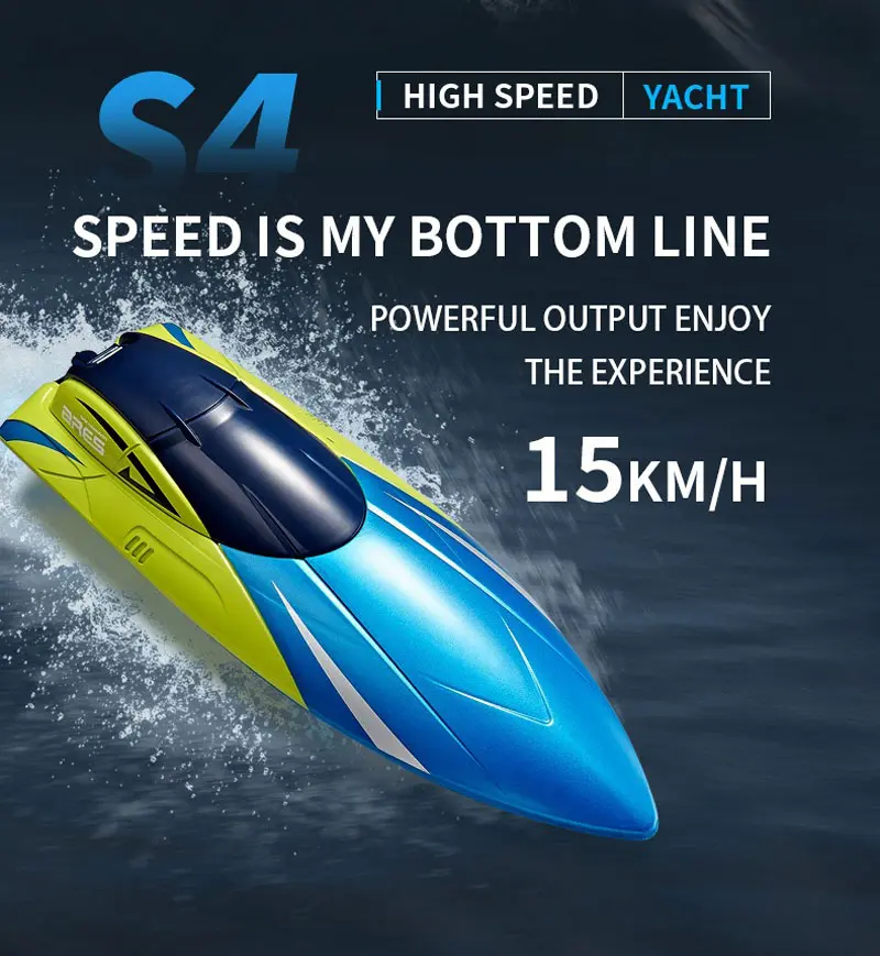 24CM RC Boat Professional Remote Control Speedboat 15KM/H High Speed Racing Big RC Yacht Endurance 30 Minutes Kids Boys Gifts