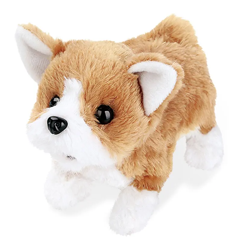 Robot Dog Electronic Dog Plush Puppy Jump Wag Tail Leash Teddy Toys Walk Bark Funny Toys For Children Birthday Gift