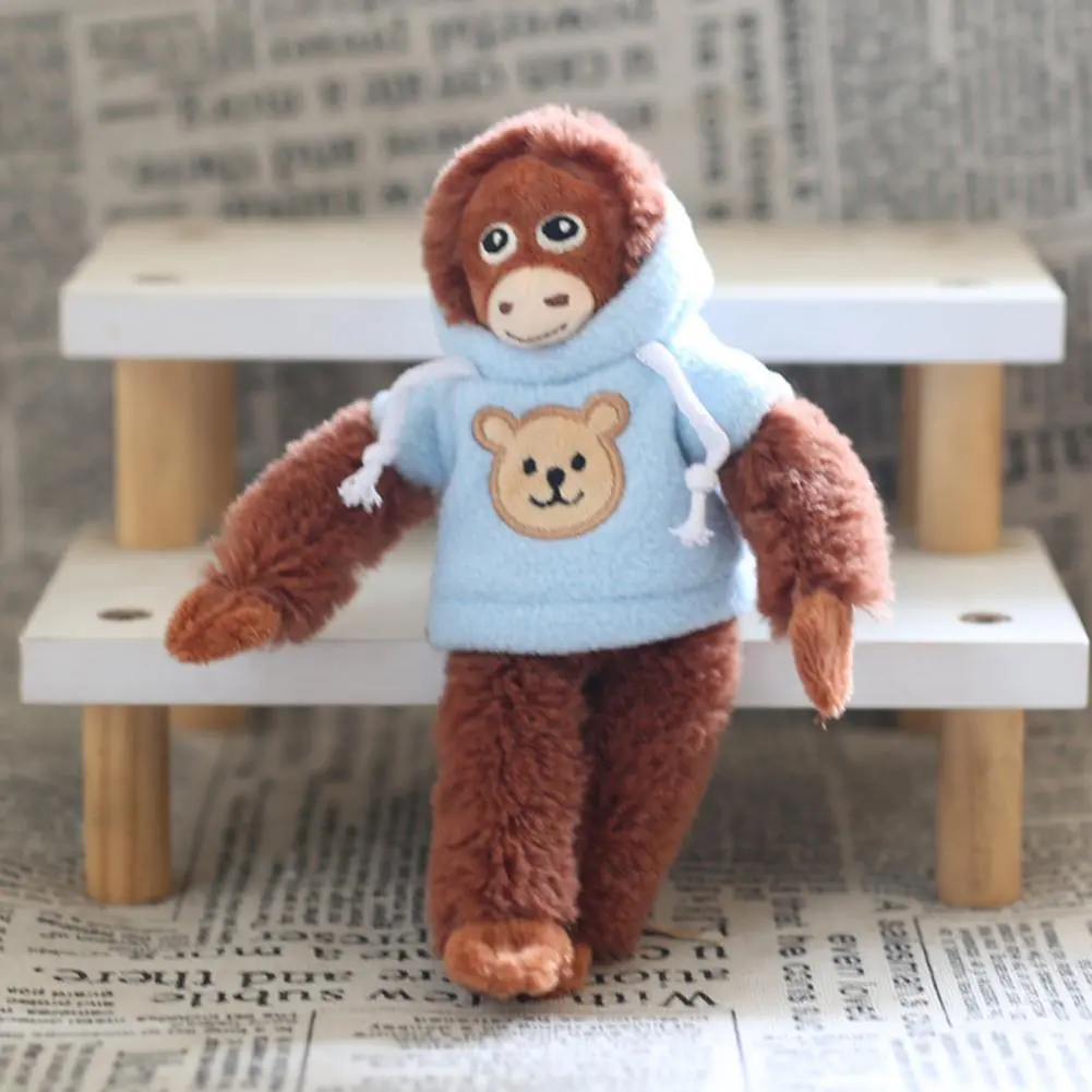 Doll Pendant Plush Monkey Adorable Monkey Keychain Charm Cute Monkey Keychain Plush Ornament Set with for Boys for Backpacks