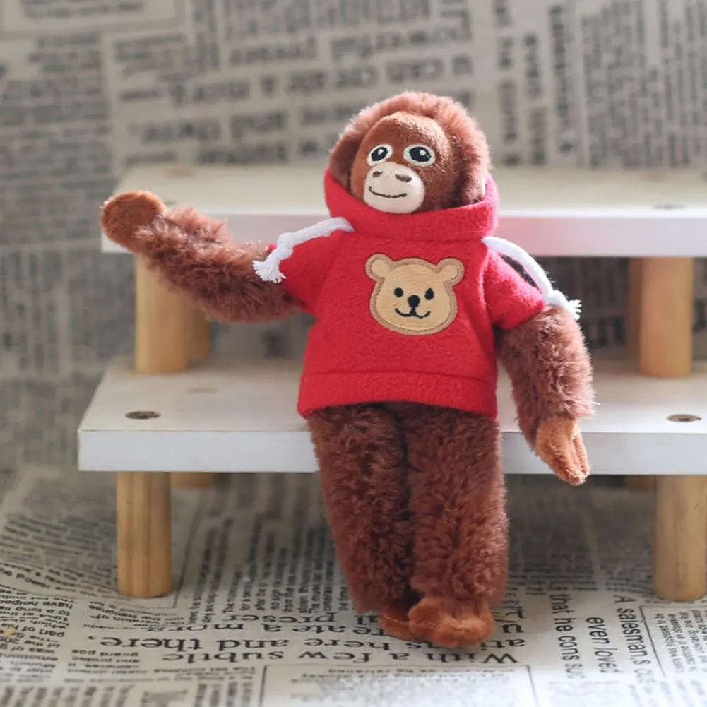 Doll Pendant Plush Monkey Adorable Monkey Keychain Charm Cute Monkey Keychain Plush Ornament Set with for Boys for Backpacks