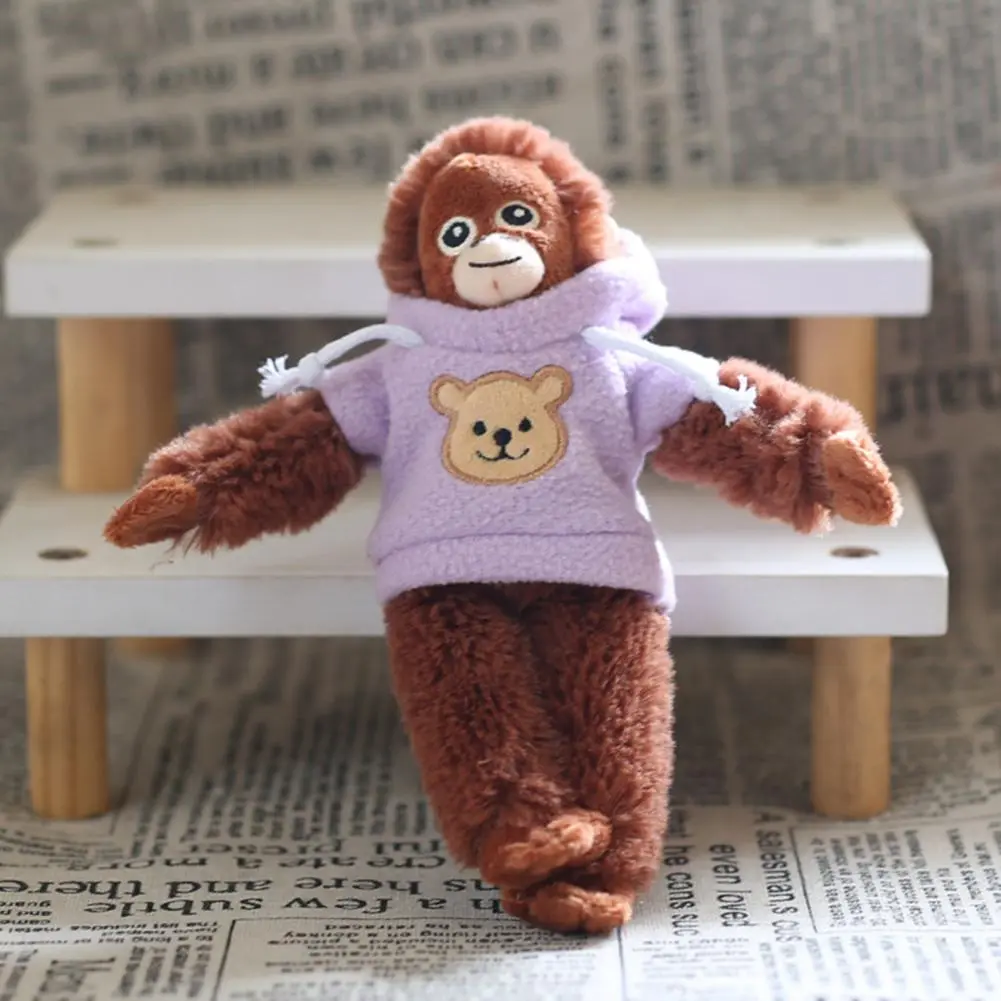 Doll Pendant Plush Monkey Adorable Monkey Keychain Charm Cute Monkey Keychain Plush Ornament Set with for Boys for Backpacks