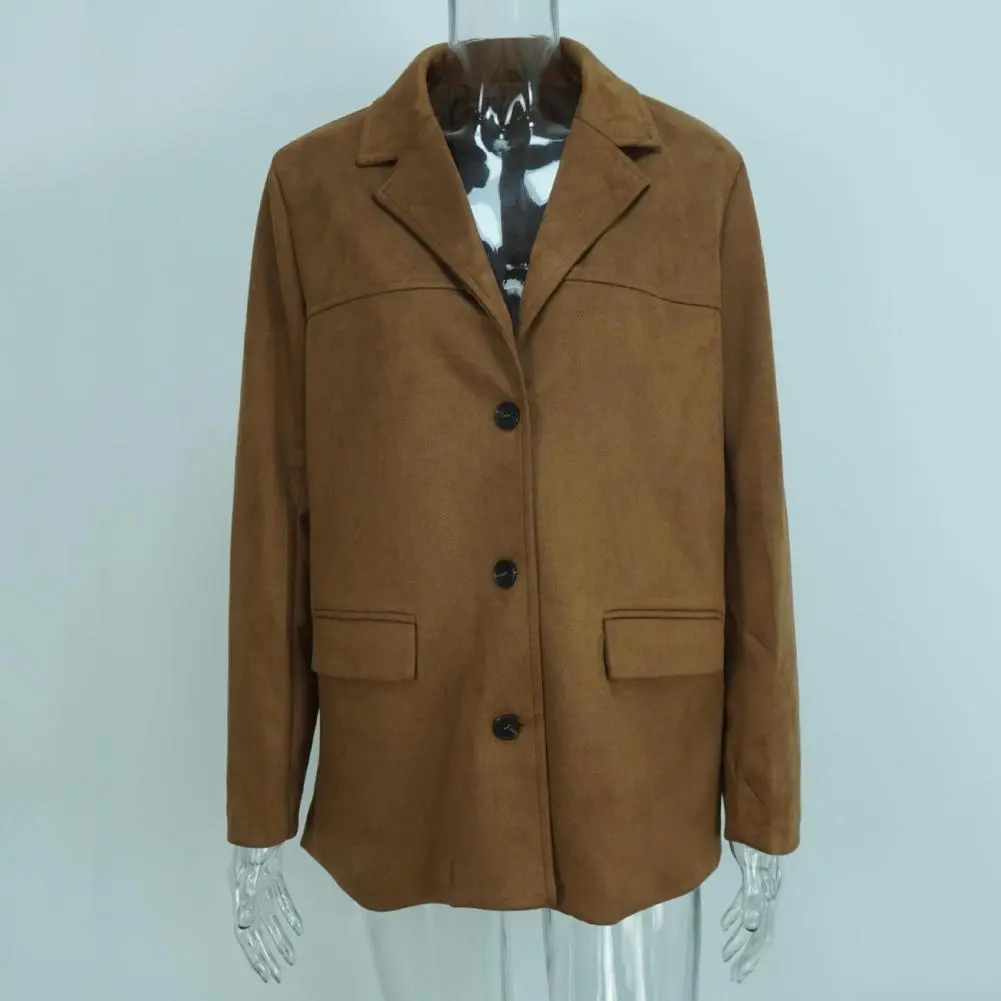 Women Workwear Suit Coat Women Suit Coat Elegant Lapel Suit Coat for Women Long Sleeve Business Outerwear Stylish for Urban