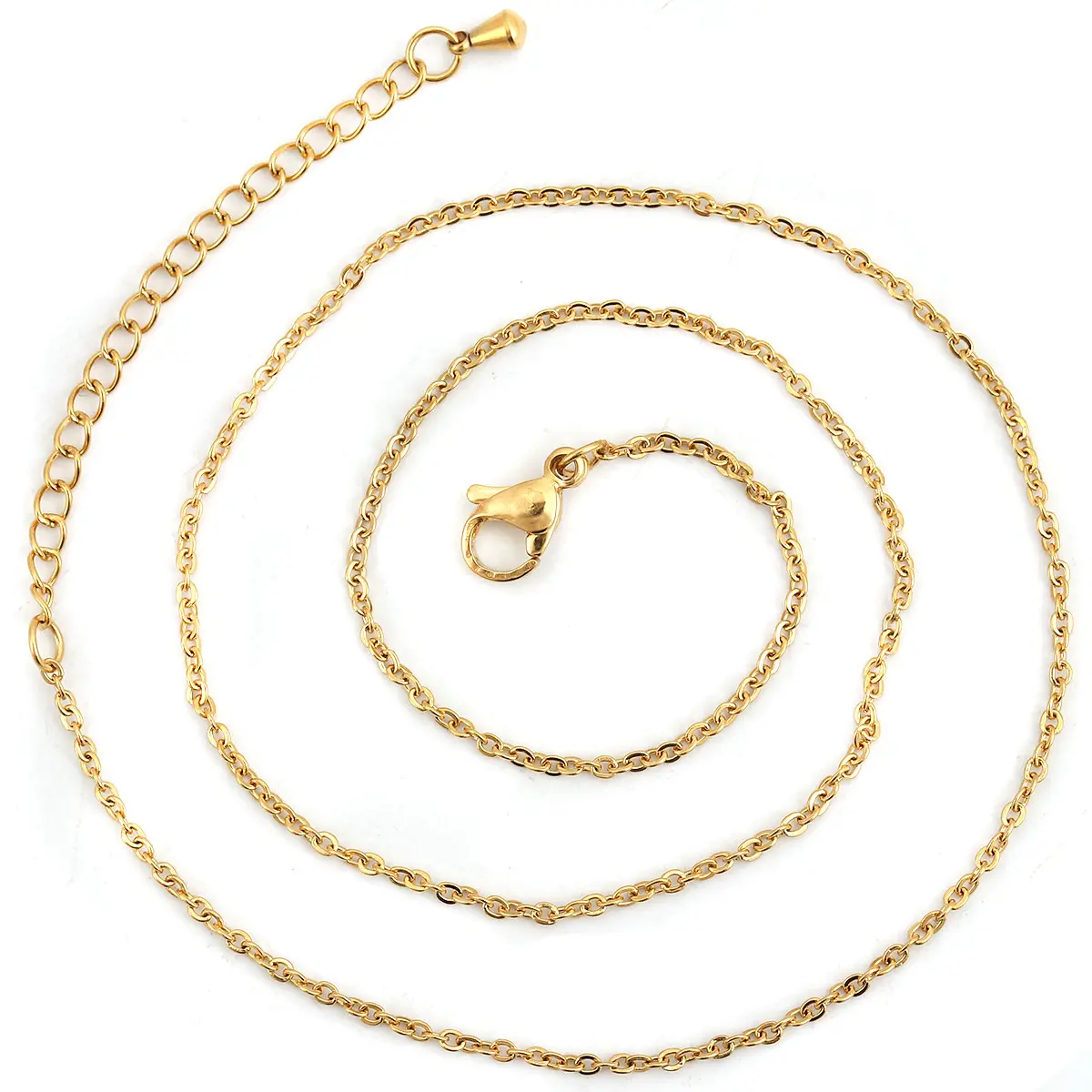 5 Piece 304 Stainless Steel Link Cable Chain Necklace Rose Gold/Silver/Gold Plated For DIY Jewelry Making Findings