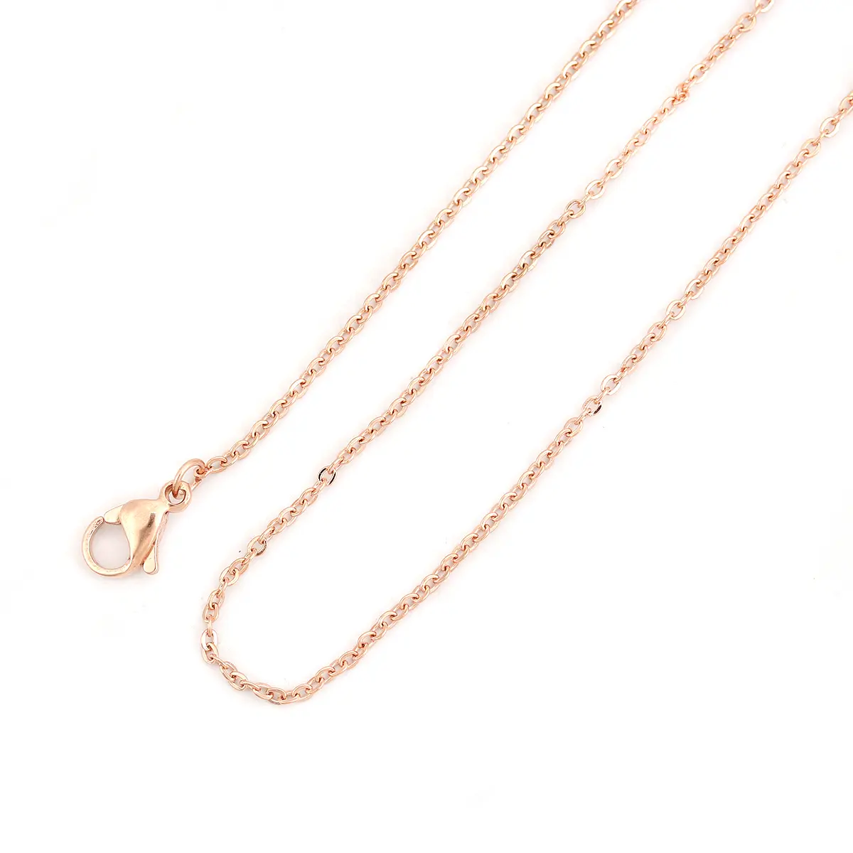 5 Piece 304 Stainless Steel Link Cable Chain Necklace Rose Gold/Silver/Gold Plated For DIY Jewelry Making Findings