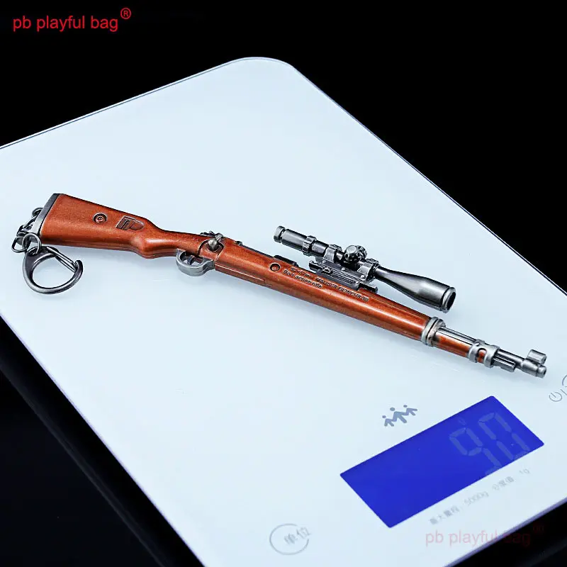 18CM Mini Alloy Toy Gun Model Figures Kar98k Keychain Toy Decoration Crafts Adult Tactics Collection Kids Christmas Gift HG280