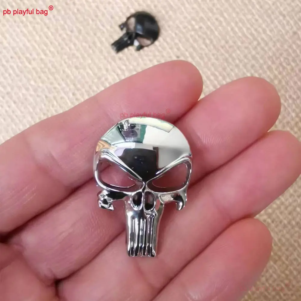 3D Solid Metal Sticker Tactical Skull AR15 AR10 AK47 AK74 M4 M16 Toy Gun Decoration Toy Accessories DIY Gel Ball Sticker QG658