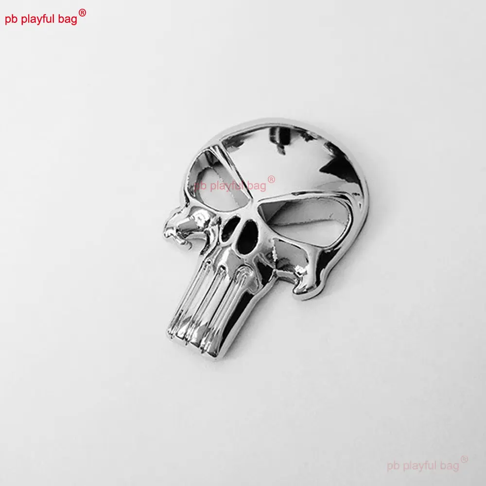 3D Solid Metal Sticker Tactical Skull AR15 AR10 AK47 AK74 M4 M16 Toy Gun Decoration Toy Accessories DIY Gel Ball Sticker QG658