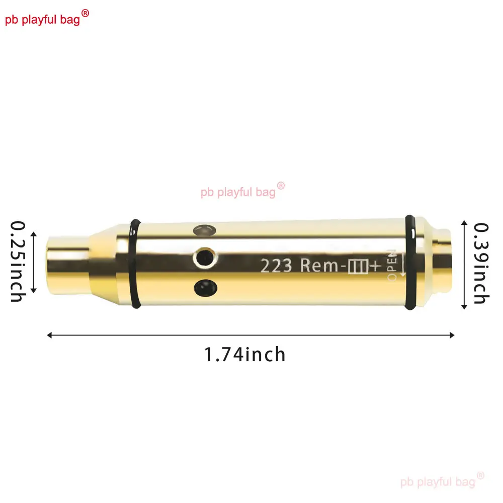 Tactical Red Laser Bore Sighter For 223REM Outdoor sports Training 2MW Laser Bullet Adult Leisure Game Toy Accessories QG534