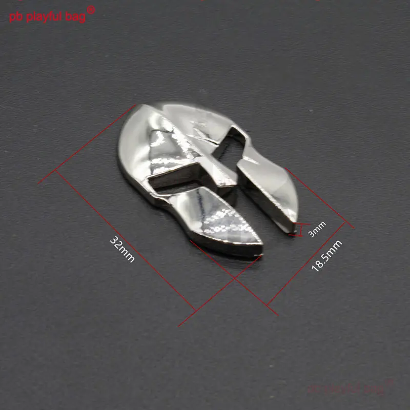 Outdoor Sports CS Toy Mirror Polishing Electroplating Spartan Metal Sticker DIY Toy Gun Decorative Gift AR Accessory T18