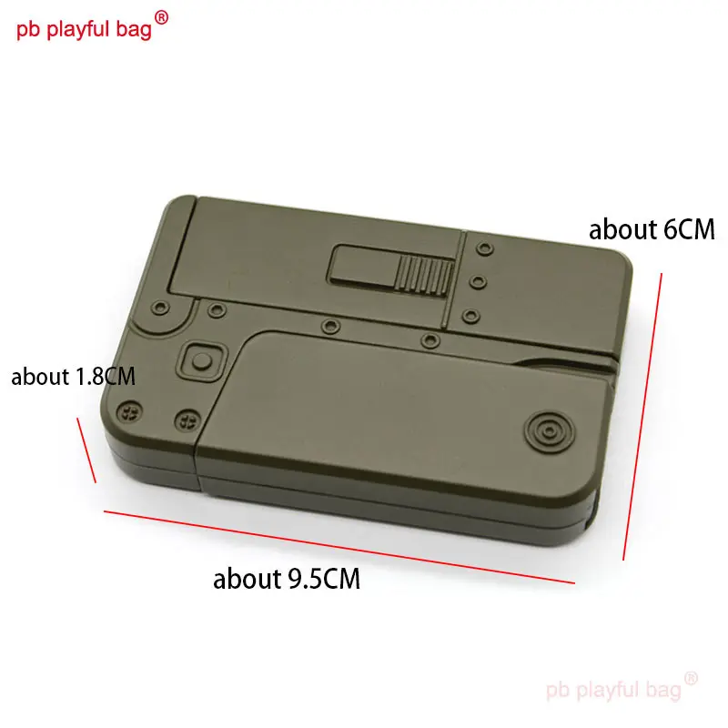 Pb Playful Bag New Creative Folding Toy Gun Mobile Phone Model Outdoor Sports Soft Bullet Children's Christmas Gifts QG405