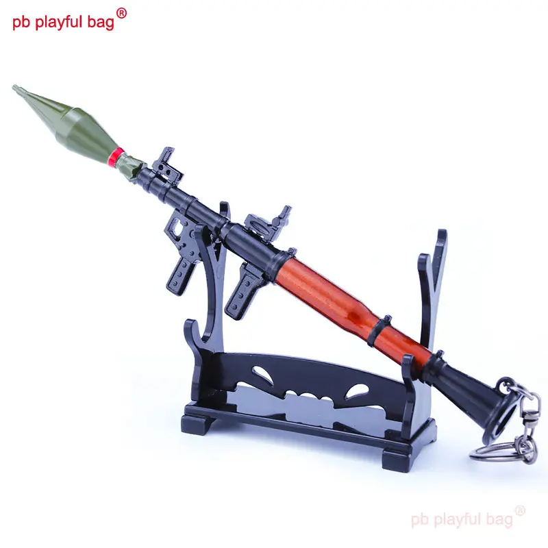 18cm RPG7 Rocket Launcher action Figures Mini Metal Equipment Model CS Toy Accessories Boys' Toys Decorative Ornament Gift HG278