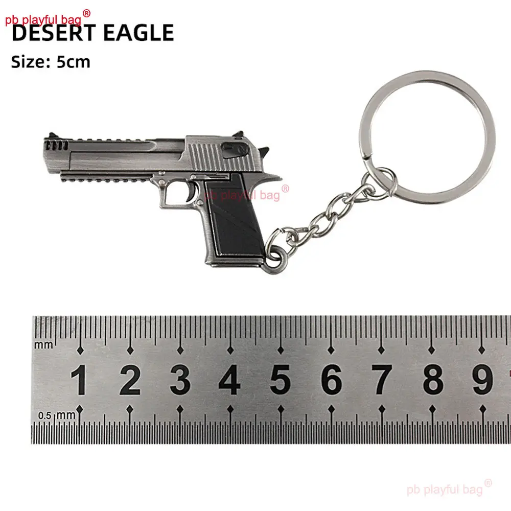 Mini CS Game Pendant P90 S686 DP-28 UZI  M249 Alloy Keychain Metal Gun Model Toy Accessories Christmas Gift Kids Gifts ZG370