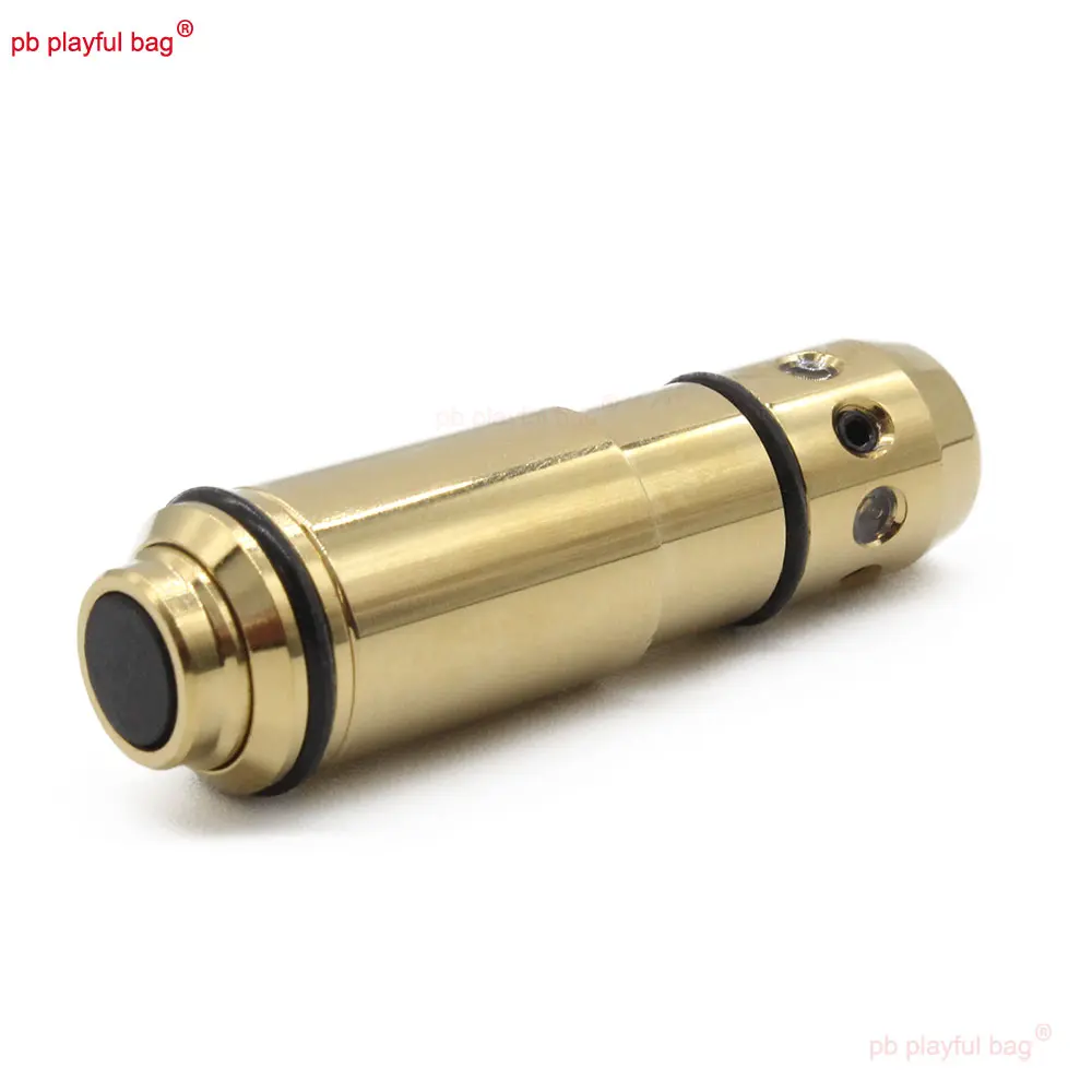 Outdoor Sport 9mm Cone Head Red Dot Sight Brass Training 2MW Laser Bullet 9*19mm Adult CS Game Launch Toy Accessories QG498
