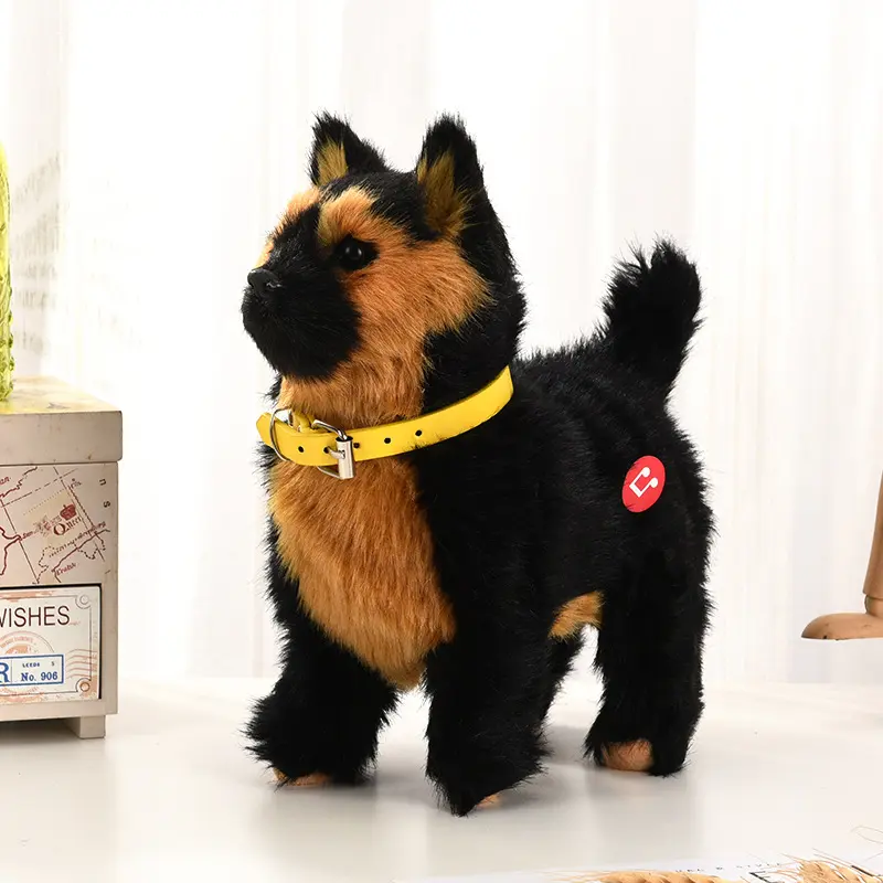 Electronic Plush Dog Toys Interactive Robot Puppy Sound Control Teddy Walk Bark Music Sheepdog Touch Control Robotic Animal Pet