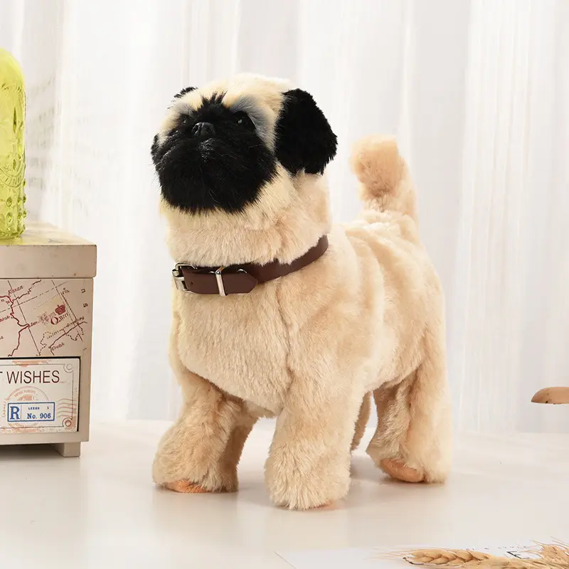 Electronic Plush Dog Toys Interactive Robot Puppy Sound Control Teddy Walk Bark Music Sheepdog Touch Control Robotic Animal Pet