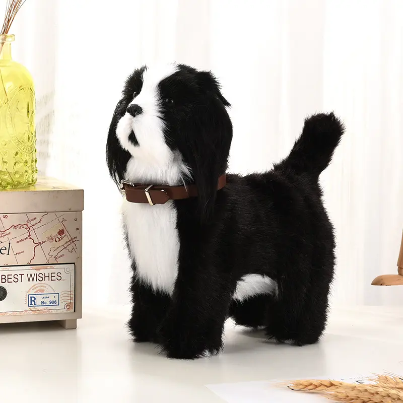 Electronic Plush Dog Toys Interactive Robot Puppy Sound Control Teddy Walk Bark Music Sheepdog Touch Control Robotic Animal Pet