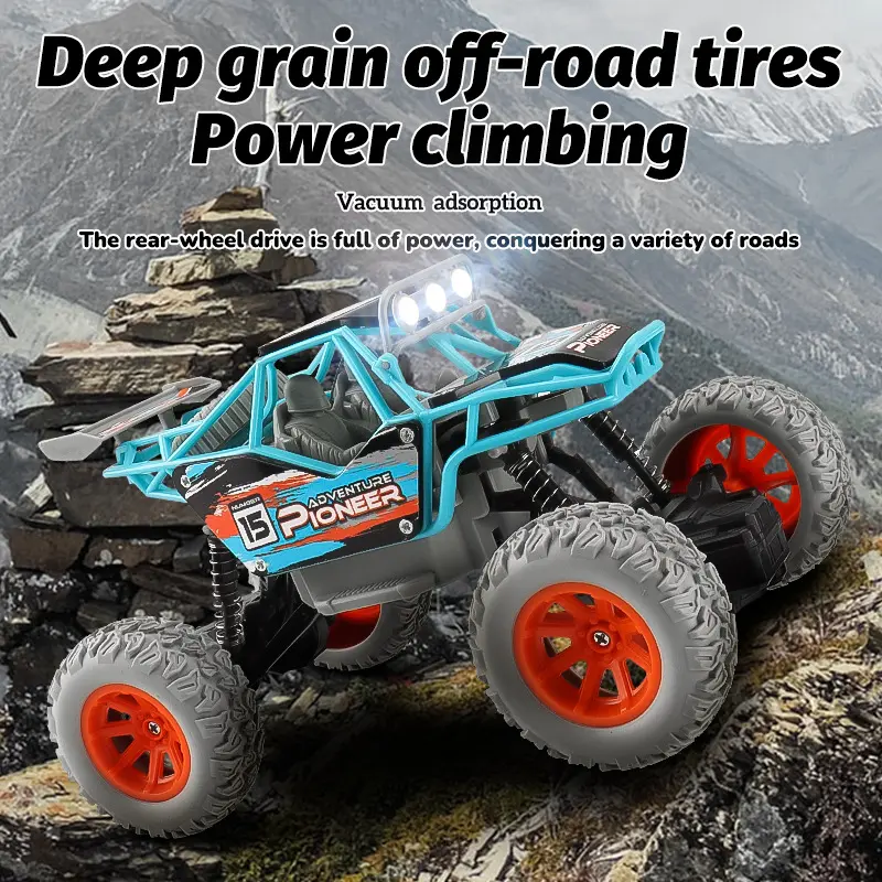 1:20 Racing RC Car 4WD 2.4G Remote Control Drift Rock Crawler 10km/h With LED Off-Road Climbing RC Truck Toy Kids Birthday Gift