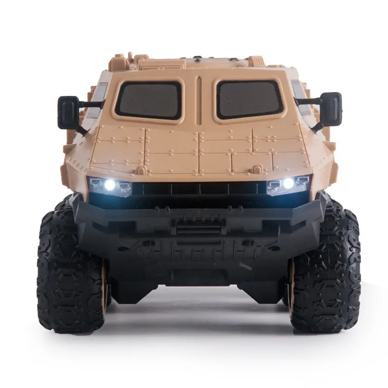 Remote Control Car 1/16 6WD Military RC Truck High Speed RC Army Armored Car With LED Off-Road Climbing Vehicles Model Kids Toy