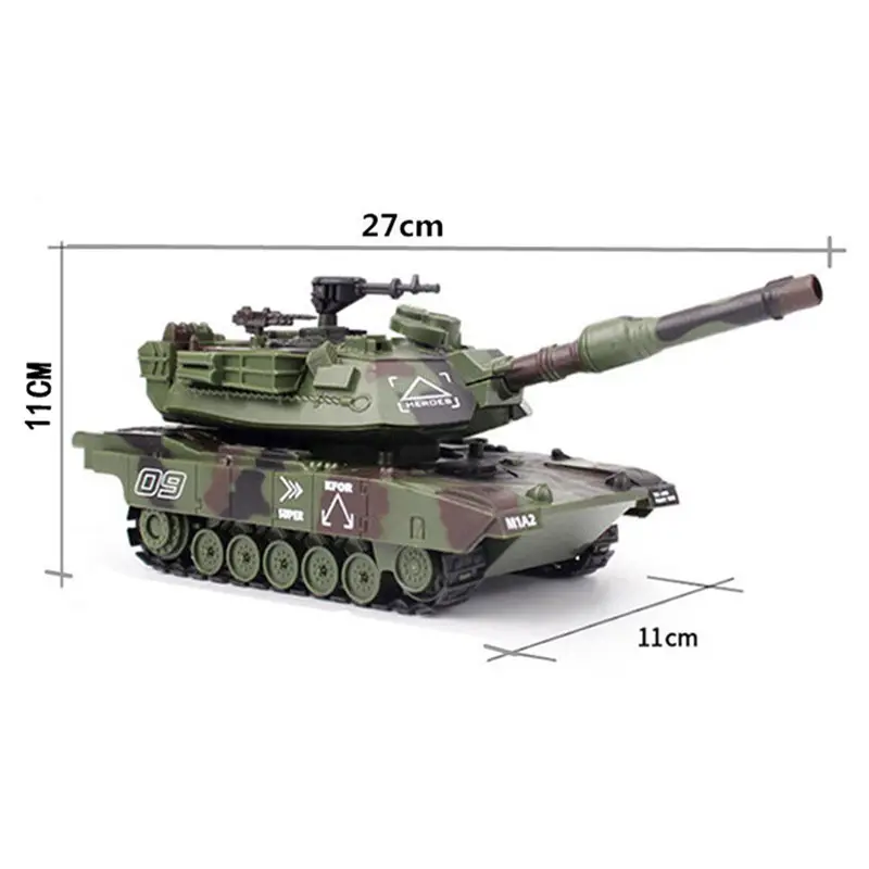 1:32 RC Battle Tank Remote Control Shooting Tank Heavy Large Interactive Military War With Shoot Bullets Electronic Car Boy Toy
