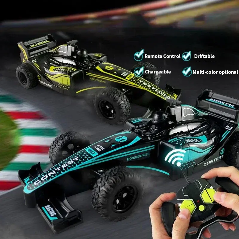 Mini Remote Control Car Rechargeable Drifting Racing RC Vehicle 2.4G High-Speed Electronic F1 RC Sports Car Boy Kids Toy Gifts
