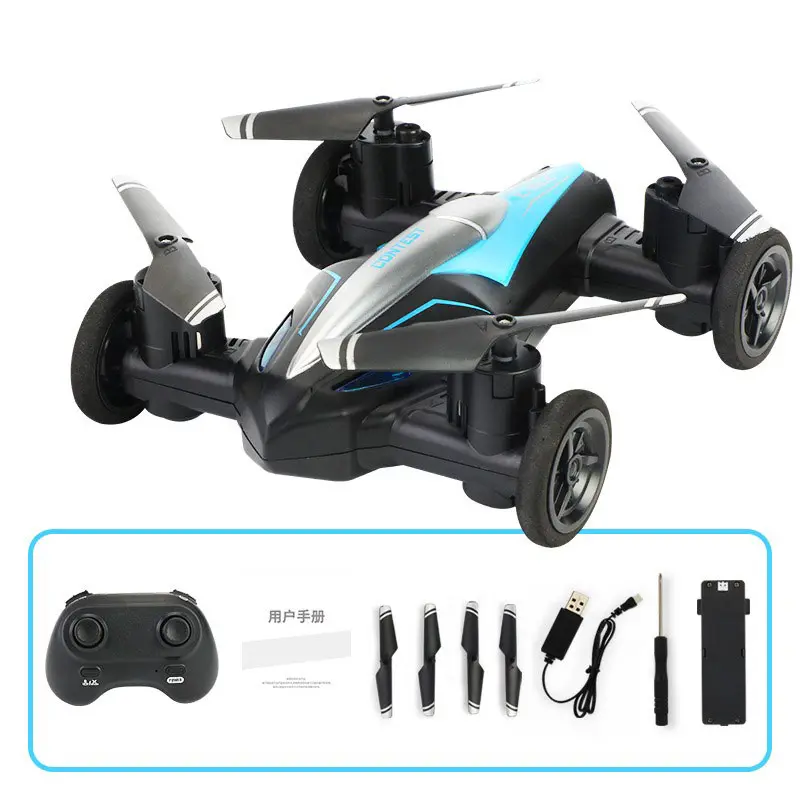HD RC Mini Drone Remote Control Air-Ground Fly RC Car 360° Rotation RC Quadcopter Light One-key Return Model RC Helicopter Toy