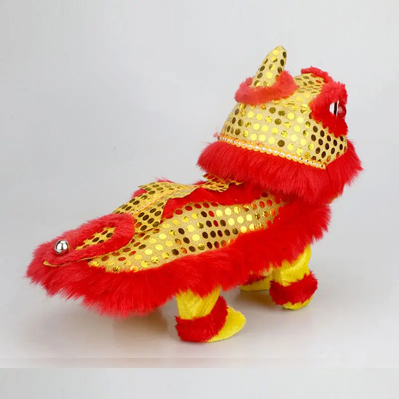 Robot Interactive Lion Toys Electronic Plush Animal Pet Walking Electric Dancing Lion USB Charge Music LED Toy For Children Gift
