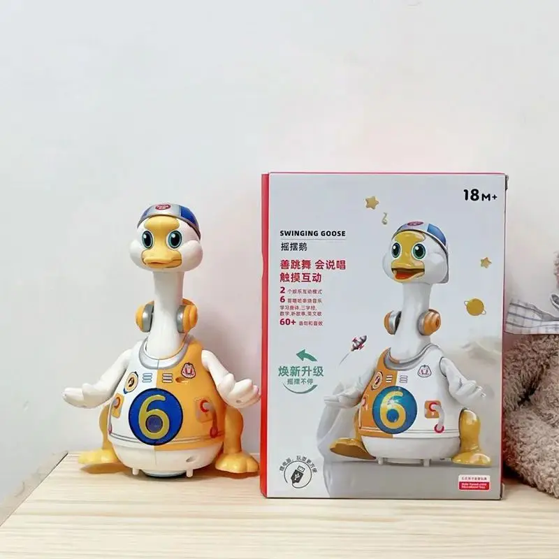Robot Duck toy Interactive Dancing Animal Electronic Singing Song Cute Pet Toys Walk With LED For Children Birthday Gifts