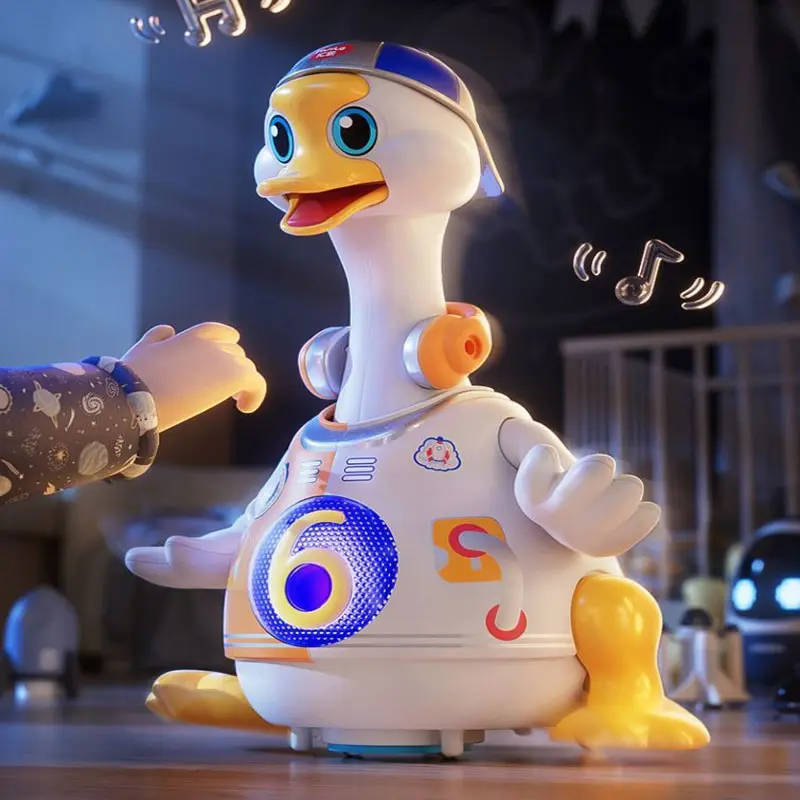 Robot Duck toy Interactive Dancing Animal Electronic Singing Song Cute Pet Toys Walk With LED For Children Birthday Gifts