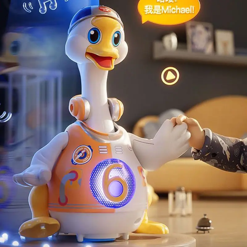 Robot Duck toy Interactive Dancing Animal Electronic Singing Song Cute Pet Toys Walk With LED For Children Birthday Gifts