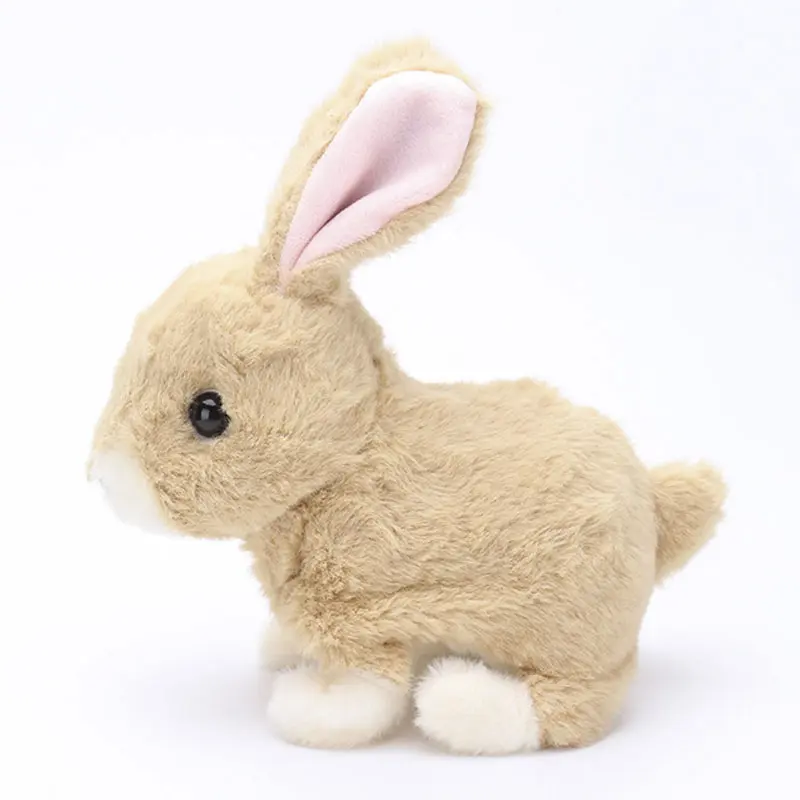 Robot Rabbit Electronic Rabbit Plush Pet Interactive Animal Toys Walking Jumping Toys For Children Birthday Gifts