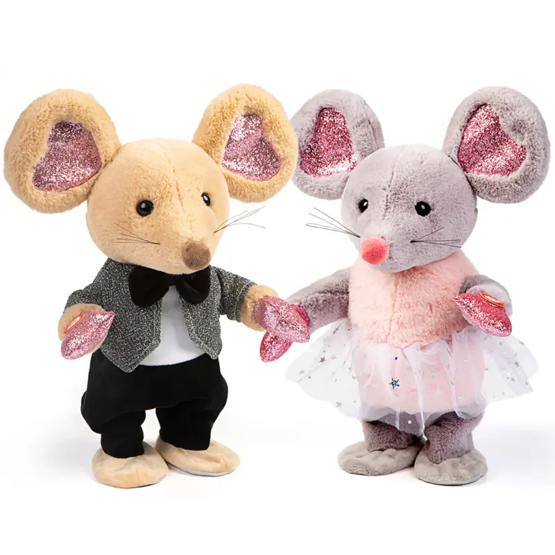 Robot Music Mouse Toys Dance Talk Electronic Plush Mouse Sound Control Interactive Mice Sing Song Animal For Kids Birthday Gift