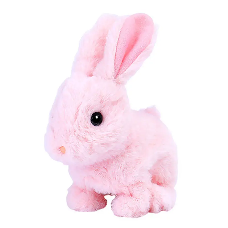 Robot Rabbit Electronic Rabbit Plush Pet Interactive Animal Toys Walking Jumping Toys For Children Birthday Gifts